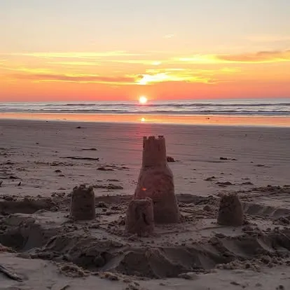 Sandcastles in the sand Photo Courtesy of ahh shoot photography